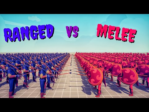 50 RANGED UNITS vs 50 MELEE UNITS - Totally Accurate Battle Simulator TABS