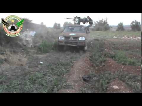 هجوم لواء درع التوحيد على قوات النظام على حاجز البطيش في معركة كسر المعصم في ريف حماة