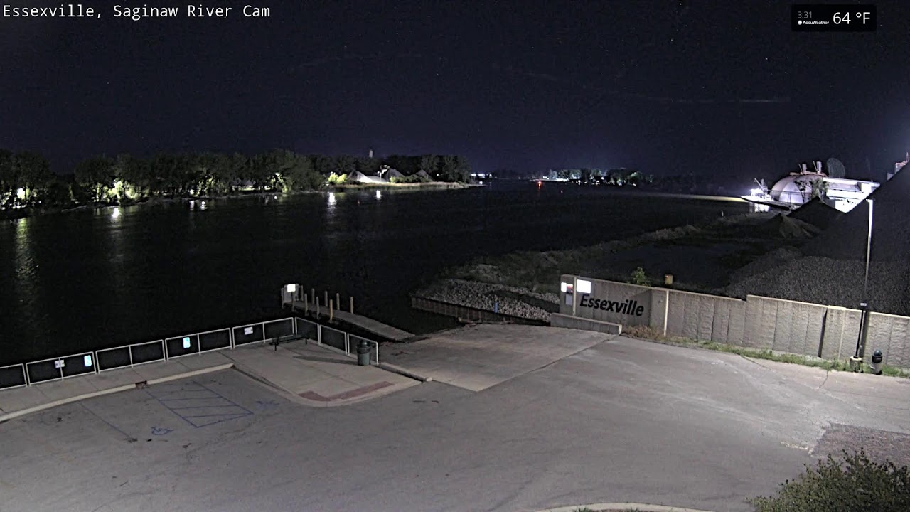 Live webcam view of Río Saginaw en Essexville