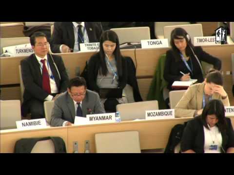 Myanmar's Mr. Htin Lynn gives Statement on Human Rights in Myanmar - HRC34