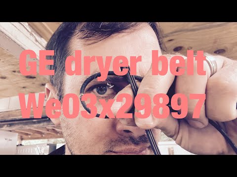 How to fix a GE Hotpoint dryer with a belt broken we03x29897 won’t stay running.