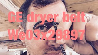 How to fix a GE Hotpoint dryer with a belt broken we03x29897 won’t stay running