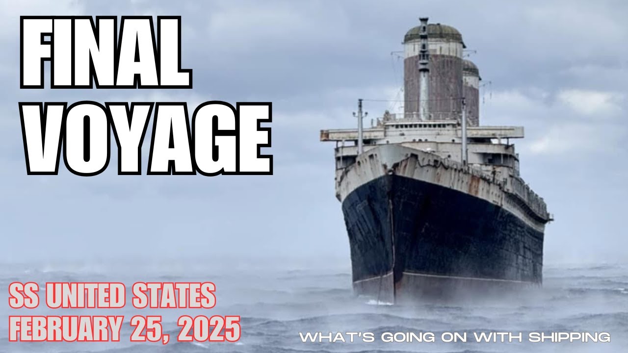 Update On the Final Voyage of SS United States | Tow by Vinik 6 | Off the East Coast of Florida