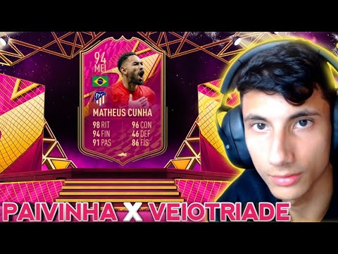 PAIVINHA vs VEIOTRIADE - FUT CHAMPIONS - STREAMER X STREAMER || FIFA 22