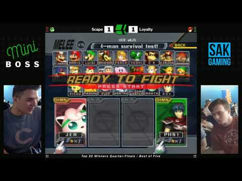 Mini Boss 5 SSBM Top 32 Winners Quarters - Scape (Jigglypuff) vs Loyalty (Marth)