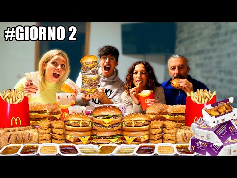 The last person to stop eating McDonald's wins €1,000! *I'M SICK*