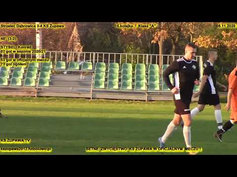 Strzelec Dąbrowica 3-4 KS Żupawa (2-3 Stybel Konrad) 08.11.2020) Klasa "A"