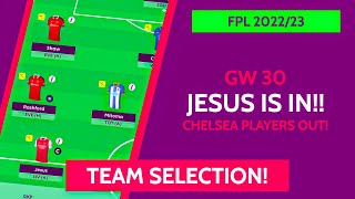 FPL TEAM SELECTION GW 30! | FANTASY PREMIER LEAGUE 2022/23 TIPS