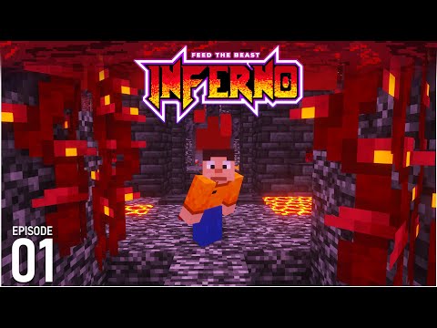 Minecraft FTB Inferno - Ep01: A Fiery Start