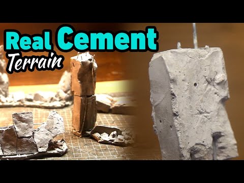Real Cement Terrain for Warhammer 40k Industrial scenery DIY !