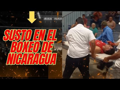 Susto en el boxeo nicaragüense; pugilista se desploma y suenan alarmas.