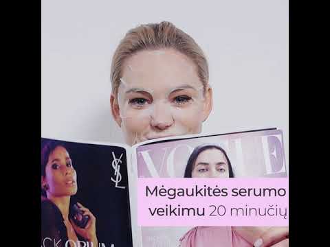 LECLER lakštinė veido kaukė ANTI AGEING, 1 vnt.