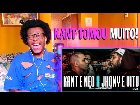 (Que SURRA! 🔥) KANT E NEO X JHONY E VITU | SEMIFINAL | React [321ª Batalha da Aldeia]