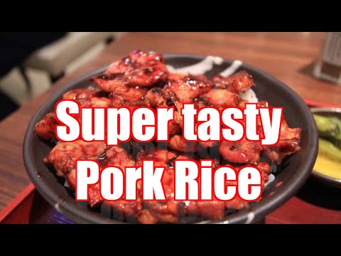 Pork to die for at Airport - Butadon Meijin Restaurant at Chitose Airport Hokkaido Japan 豚丼名人