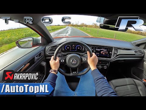 VW T ROC R 300HP AKRAPOVIC | POV Test Drive by AutoTopNL