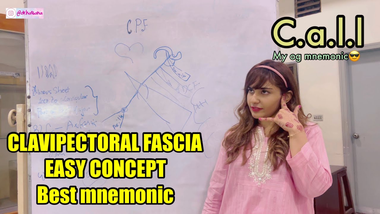 Clavipectoral Fascia BEST MNEMONIC & EXPLANATION MADE EASY WITH Dr. hasana