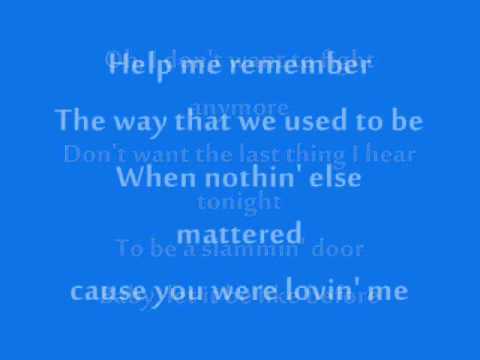 Help Me Remember-Rascal Flatts lyrics