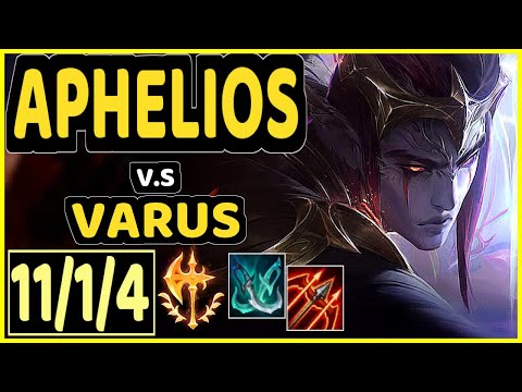 HANS SAMA (APHELIOS) vs VARUS - 11/1/4 KDA BOTTOM ADC GAMEPLAY - EUW Ranked GRANDMASTER