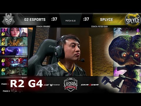 G2 eSports vs Splyce - Game 4 | Round 2 EU Regional Qualifier for S8 Worlds 2018 | G2 vs SPY G4