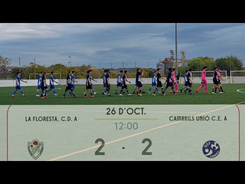 Jornada 6. La Floresta 2-2 Cambrils. Cadete Preferente. 25-26
