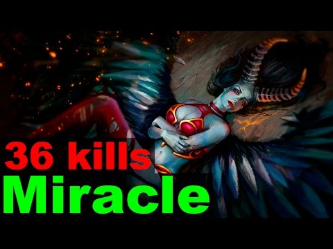 Miracle Queen of Pain 7.02 Roaming 9k MMR best plays | pro Gameplay | Highlights — Dota 2 (2017)