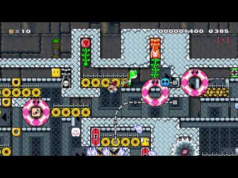 [Super Mario Maker Puzzle] One Screen Puzzle - Bones Journey by robraf21