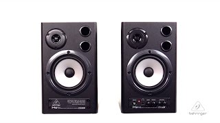 Video thumbnail for MS40 24-Bit/192 kHz Digital 40-Watt Stereo Near Field Monitors by Behringer