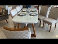 *Mesa Arizona160x080 + 6cadeiras Tec-3010 - Off White