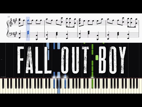 Fall Out Boy - Church - Piano Tutorial + SHEETS