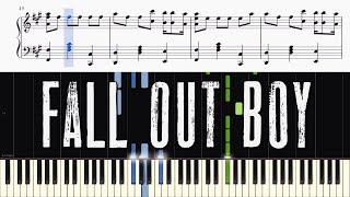 Fall Out Boy - Church - Piano Tutorial + SHEETS