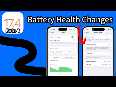 iOS 17.4 Beta 4 Battery Health Updates!