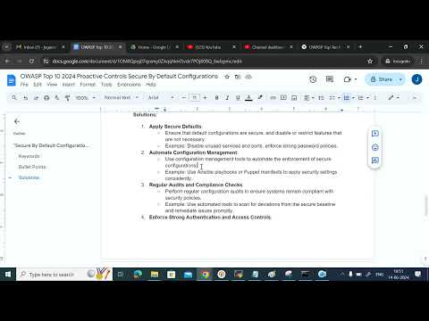 OWASP Top 10 2024 Proactive Controls Secure By Default Configurations