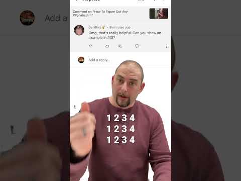 Here’s a quick 4:3 #polyrhythm using that same formula