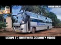 Udupi To Dharwad Bus Journey By Ganesh Travels Ashok Leyland BS3 Bus Cabin Ride