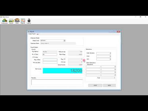 Payroll System in C# and MySQL Database Free Source Code | SourceCodester