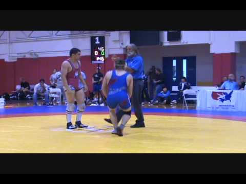 Alec Ortiz pin Derek Garcia - Jr WTT freestyle Challenge semifinals at 74 kg