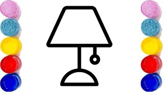 Easy Table Lamp Drawing Tutorial for Kids and Beginners