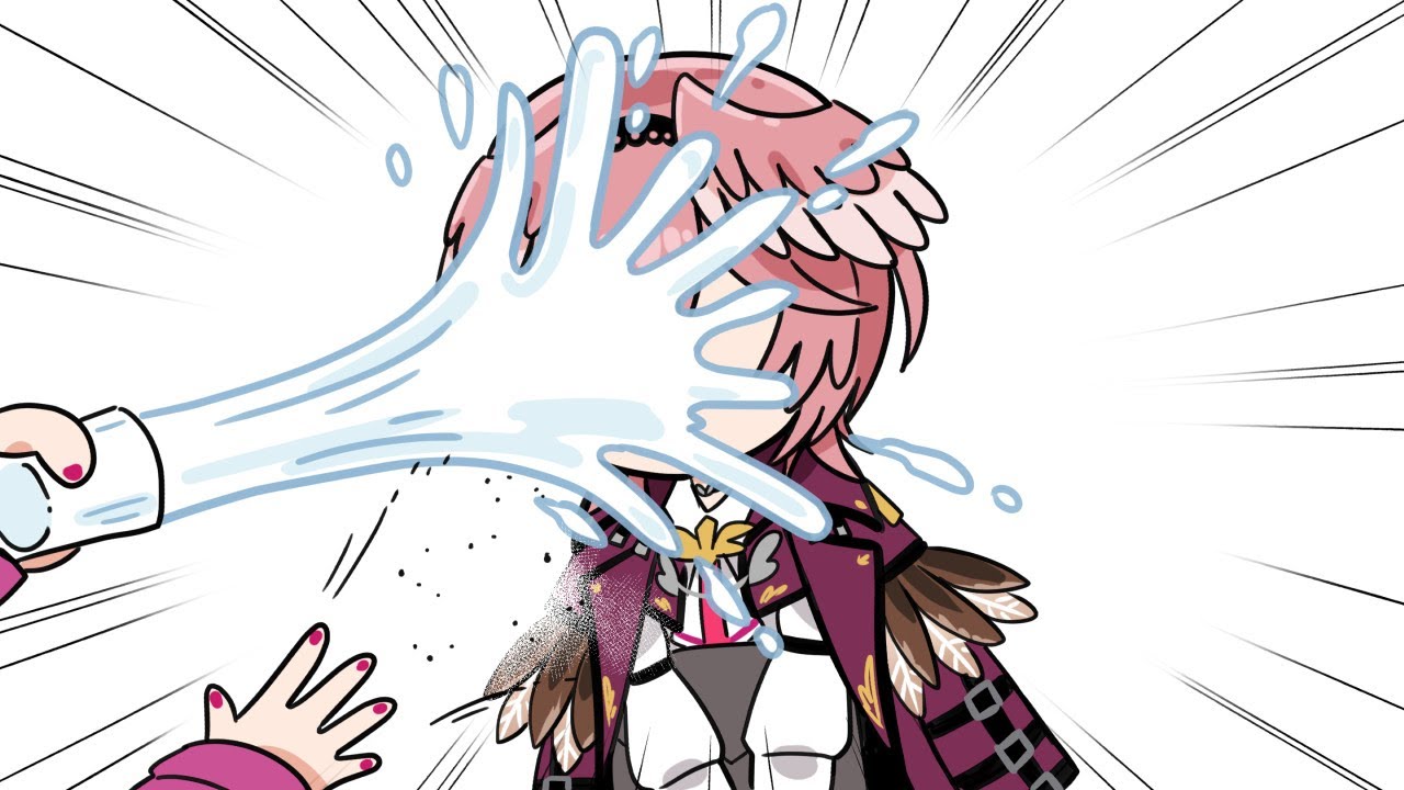 【切り抜き漫画】ブラック企業時代の鷹嶺ルイが、営業先に水と塩をかけられた話【ホロライブ/手描き】