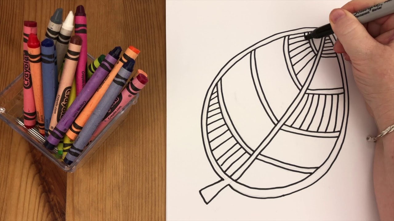 Directed Drawing - Draw A Doodle Leaf