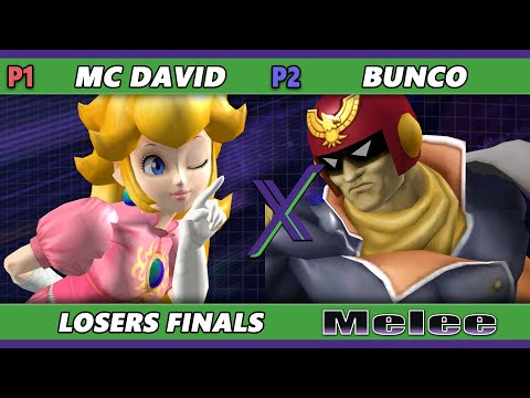 S@X 507 Losers Finals - Bunco (Captain Falcon) Vs. MC David (Peach) Smash Melee - SSBM