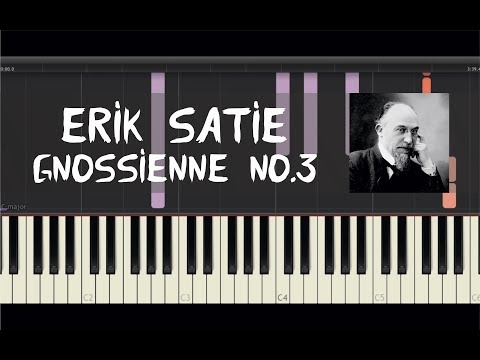 Erik Satie - Gnossienne No.3 - Piano Tutorial by Amadeus (Synthesia)
