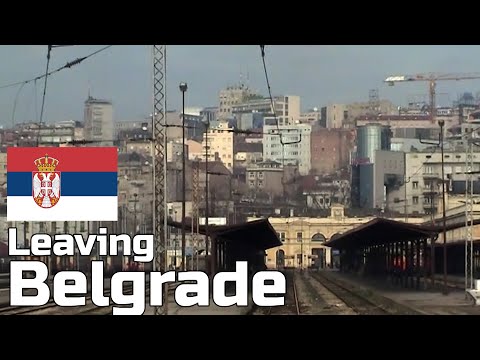 Leaving the Belgrade main railway station, Serbia - Trip view, 2008