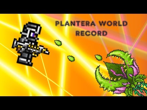 Terraria 1.2.4 Plantera WORLD RECORD - Speedkill - 3.6 seconds