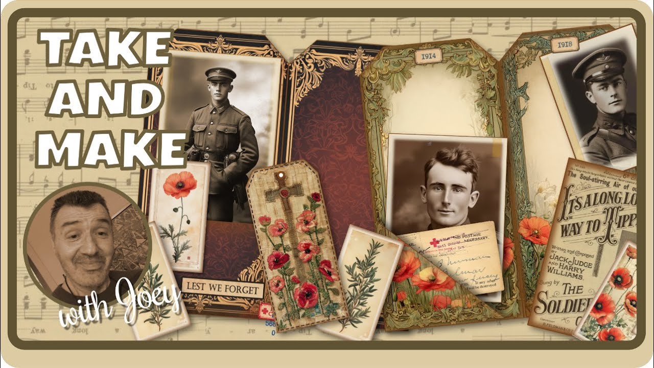 KO-FI FREEBIE: POPPY REMEMBRANCE: Stuffed Tag (Poppy Project - 1)