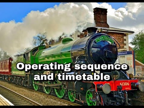 Timetable/operating sequence for Richmond #57