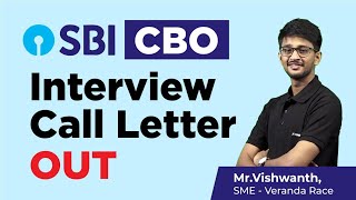 SBI CBO results out & Interview Call letter out and ready for download | Verandarace