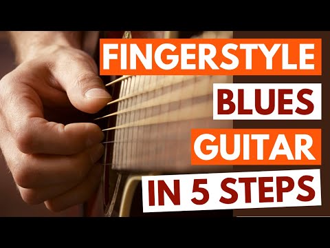 [Fingerstyle Blues Guitar Lesson] - 5 Step Tutorial