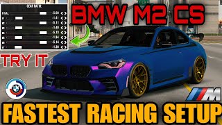 BMW M2 CS FASTEST SETUP 🤯 INSANE TUNE  WITH DRAG RACES IN CAR PARKING MULTIPLAYER NEW UPDATE 