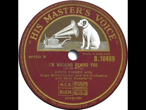 UK New Entry 1953 (37) Eddie Fisher - I'm Walking Behind You