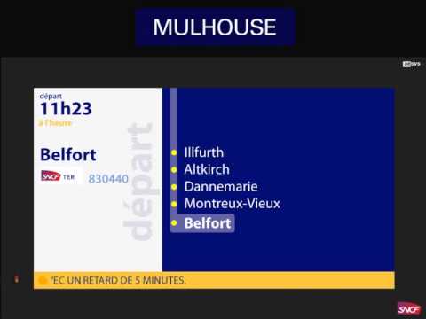 Annonce SNCF TER Belfort